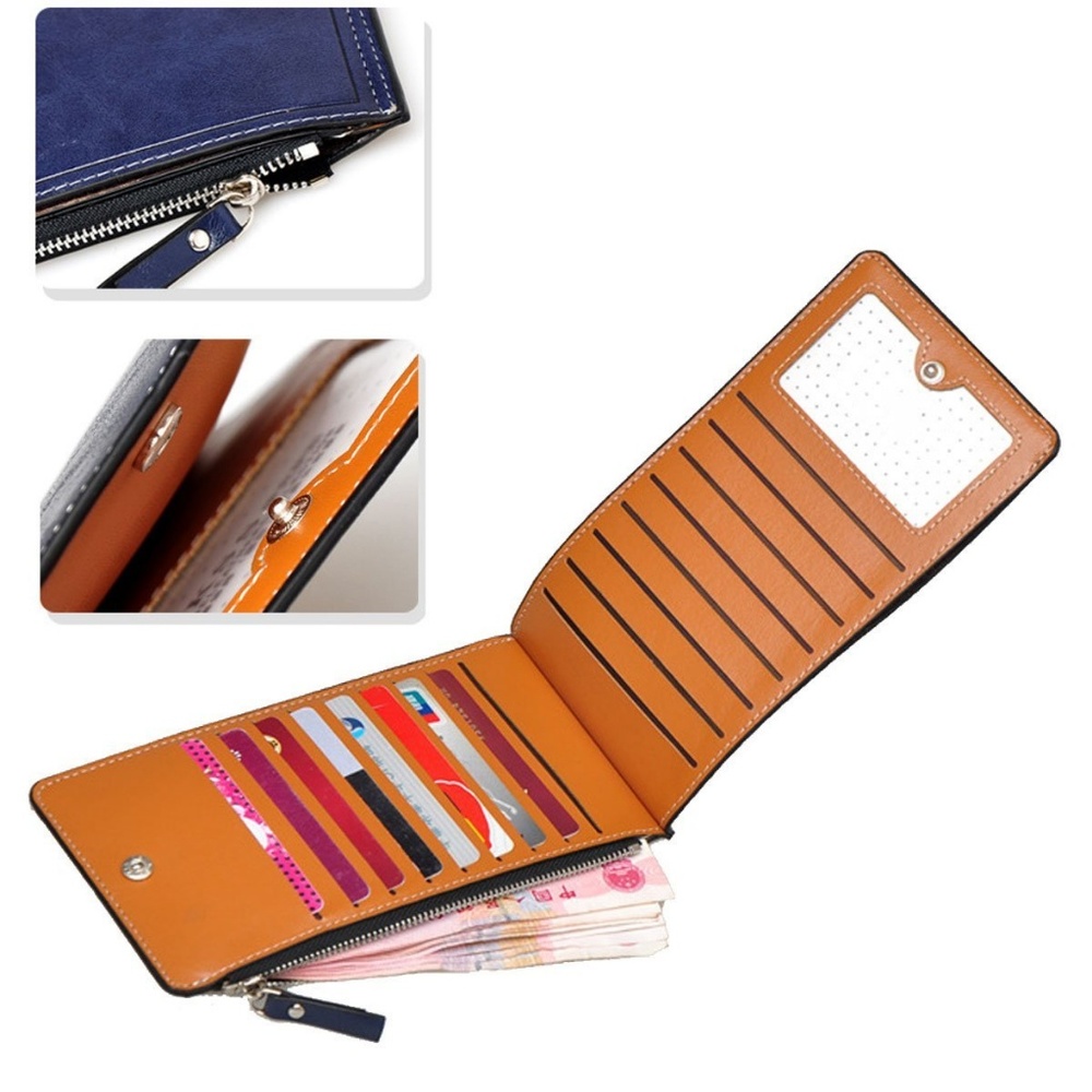 Womens Thin Bifold Phone Wallet Cards Organizer - Picture 4 of 4